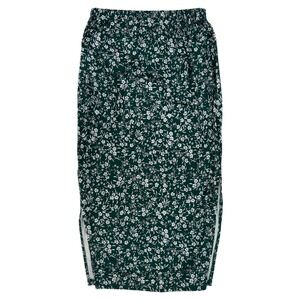 Shein Floral Maternity Midi Skirt XL Green Elastic Waist Cottagecore Botanical